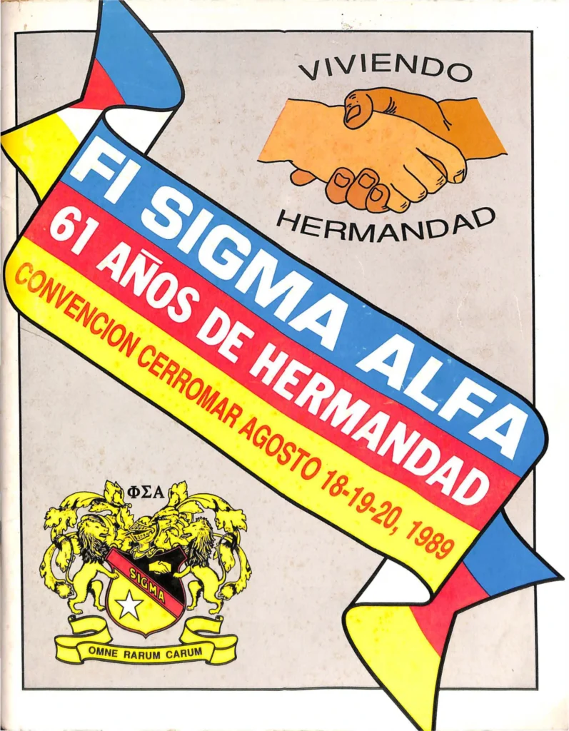 Portada del Anuario Phi Sigma Alpha de 1989