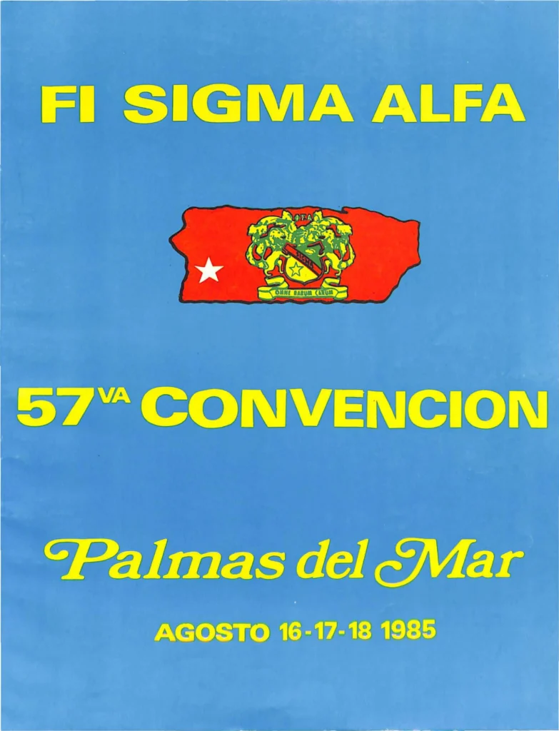 Portada del Anuario Phi Sigma Alpha de 1985