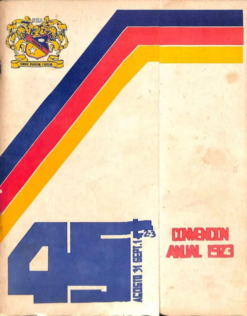 Portada del Anuario Phi Sigma Alpha de 1973