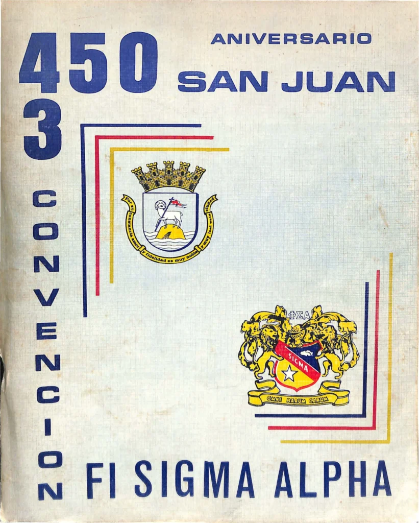 Portada del Anuario Phi Sigma Alpha de 1971