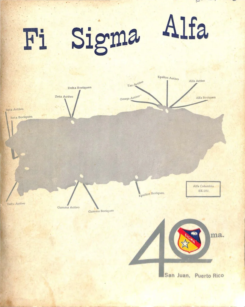 Portada del Anuario Phi Sigma Alpha de 1968