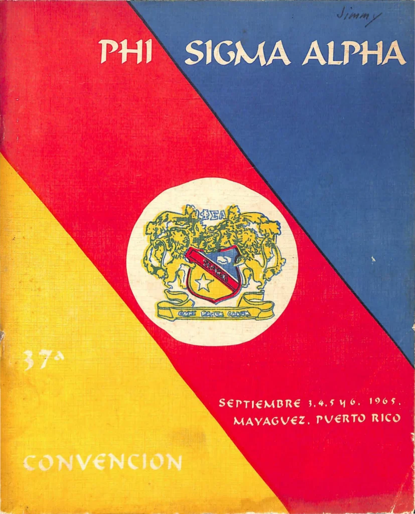 Portada del Anuario Phi Sigma Alpha de 1965