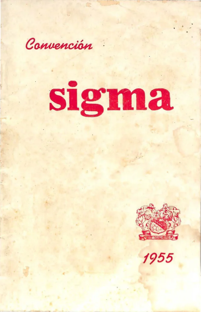 Portada del Anuario Phi Sigma Alpha de 1955